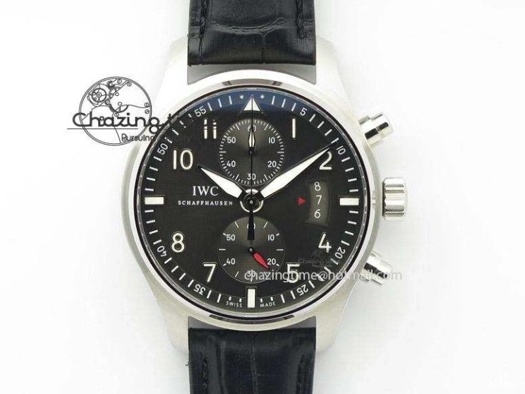 MIROTIME 0121 SunProtective Portugieser Chronograph Edition 150 Years IW371601 ZF 1:1 Best Edition Blue Dial on Black Leather Strap A7750 (Slim Movement) 7137